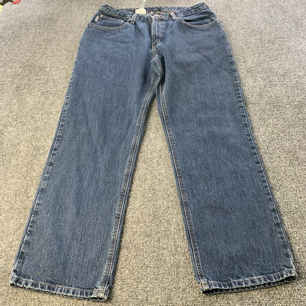 Carhartt Jeans Women’s 14x30 (33x30) Blue Denim Relaxed Fit Med Wash Cotton
